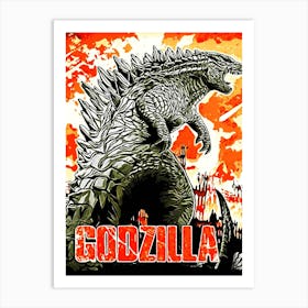 godzilla 6 Art Print