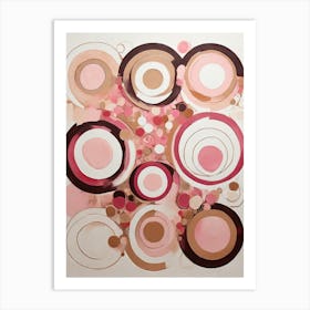 Pink Circles 2 Art Print