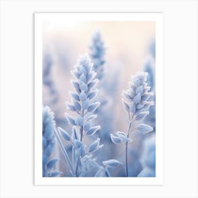 Frosty Botanical Bluebonnet 2 Art Print