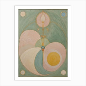 Abstract Circles in Pastel Art Print