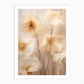 Boho Dried Flowers Morning Glory 5 Art Print