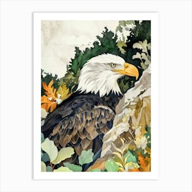 Eagle bird animal illustration art Art Print