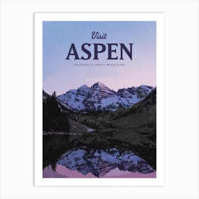 Visit Aspen, Colorado Art Print
