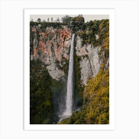 Waterfall In Guatemala Art Print