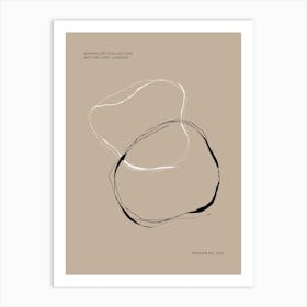Neutral Abstract Shapes Art Print