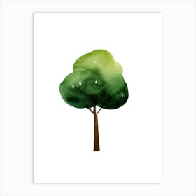 Watercolor Tree Art Print