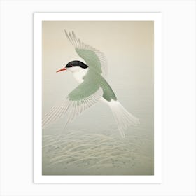 Ohara Koson Inspired Bird Painting Common Tern 2 Art Print