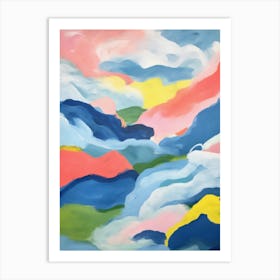 Abstract Of Clouds Art Print