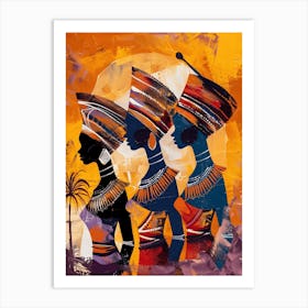 African Woman African Culture 2 Art Print