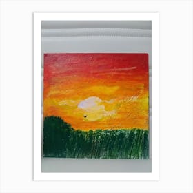 Sunset Painting Art Print