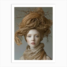 Portrait Of A Young Woman 1 Art Print