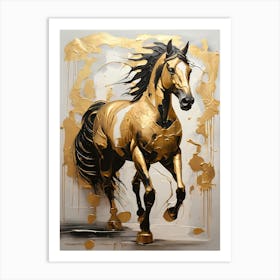 Gold Horse 5 Art Print