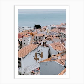 A beautiful view on the city Lisbon Art Print