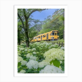 Train In The Forest Art Print