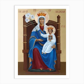 Virgin Mary Our Ladu Of Walsingham Art Print