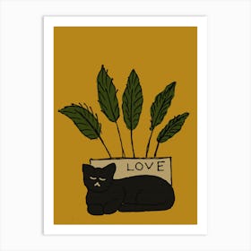 Love Cat Art Print
