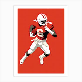 American Football Player 7 Art Print