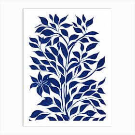 Weeping Fig 2 Stencil Style Plant Art Print