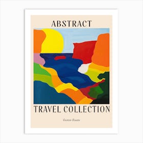 Abstract Travel Collection Poster Guinea Bissau 1 Art Print