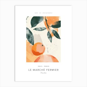 Peaches Le Marche Fermier Poster 3 Art Print