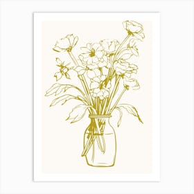 Flowers In A Vase Poster