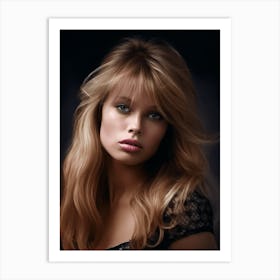 Color Photograph Of Brigitte Bardot 1 Art Print