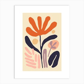 Abstract Floral Print 2 Art Print