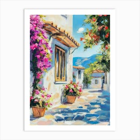 Greece Street Art Print