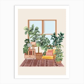 Plant Corner Interior Art Print