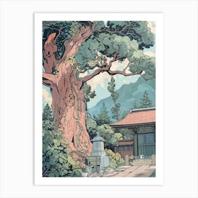 Nikko Japan 2 Retro Illustration Art Print