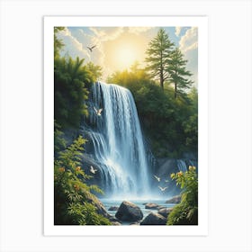 Waterfall 8 Art Print