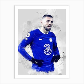 Mateo Kovacic Chelsea Drawing Art Print