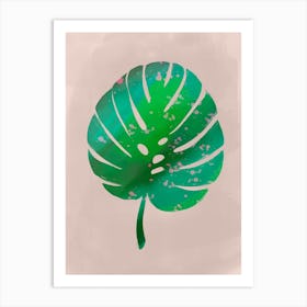 Green Monstera Art Print