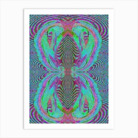 Psychedelic Butterfly 1 Art Print