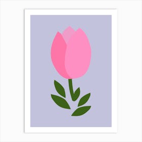 Tulip Pink And Purple Art Print