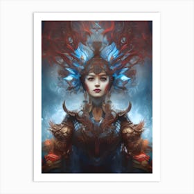 Jinn Warrior Woman Art Print