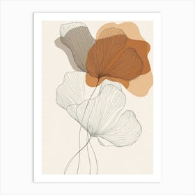 Ginkgo Leaves 1 Art Print