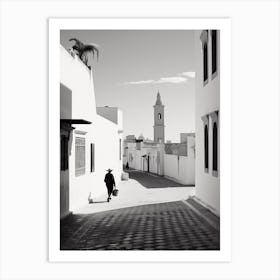 Tunis, Tunisia, Mediterranean Black And White Photography Analogue 3 Art Print