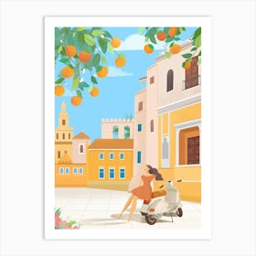 Seville Oranges, Spain Art Print