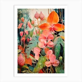 Tropical Plant Painting Hoya Plant Art Print