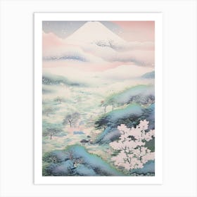Mount Zao In Yamagata Miyagi, Japanese Landscape 4 Art Print