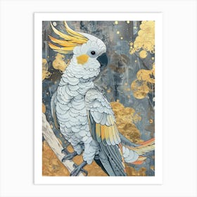 Cockatoo Precisionist Illustration 2 Art Print