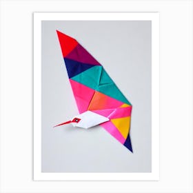 Hummingbird Origami Bird Art Print