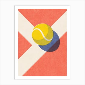 BALLS Tennis - clay court II Art Print