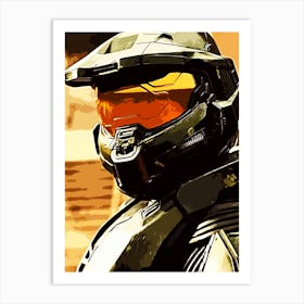 Halo Master Chief gaming movie 1 Art Print