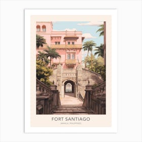 Fort Santiago Manila Philippines Travel Poster Art Print