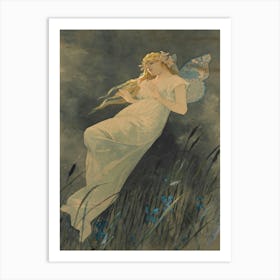 Fairy In The Grass Art Print