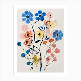 Painted Florals Gypsophila 4 Art Print
