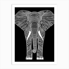 Elephant Vector Illustration 1 Art Print