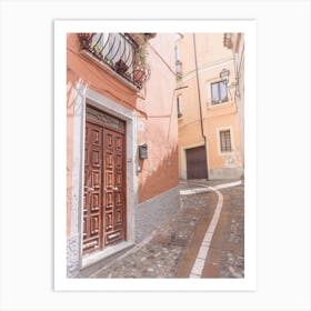 Pink Street, Italy Art Print